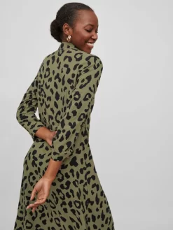 Vila Maxi Jurken Jurk Dames Groen -Vila 639165bab0a08488a7ef0da30d604668 scaled