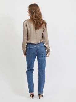 Vila Overhemden Blouse Dames Lichtbeige -Vila 639b73b175b8650d6502d540c3082937