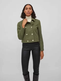 Vila Tussenjassen Tussenjas Dames Olijfgroen -Vila 6455d85adb00a32fd79dca950551eb20 scaled