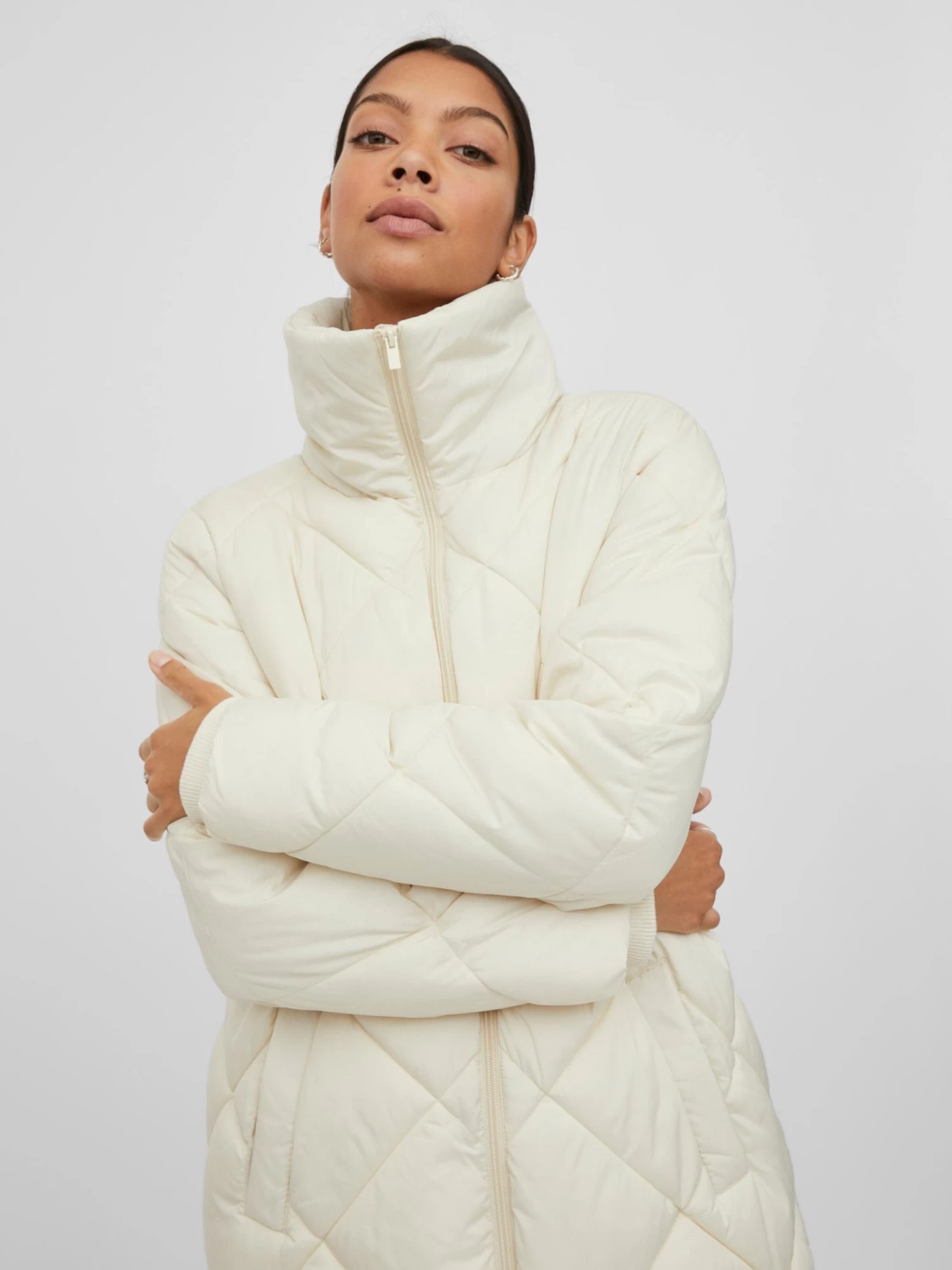 Vila Tussenmantels Tussenmantel Adaya Dames Crème 6 Vila Tussenmantels Tussenmantel Adaya Dames Crème - Afbeelding 6