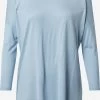 Vila Shirts Met 3/4 Mouw Shirt Scoop Dames Lichtblauw