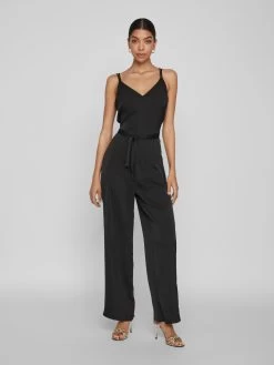 Vila Lange Jumpsuits Jumpsuit RAVENNA Dames Zwart -Vila 6559d20d825def76a1382effb025682f