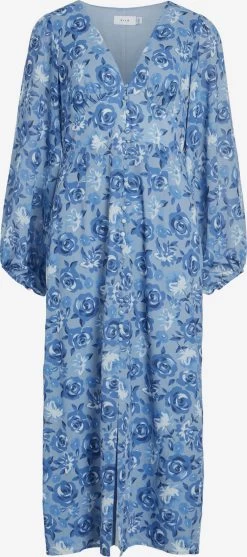 Vila Maxi Jurken Jurk Dames Blauw / Duifblauw / Donkerblauw