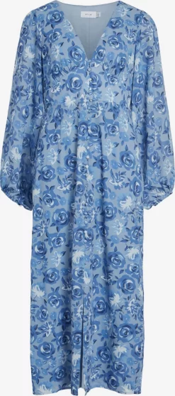 Vila Maxi Jurken Jurk Dames Blauw / Duifblauw / Donkerblauw
