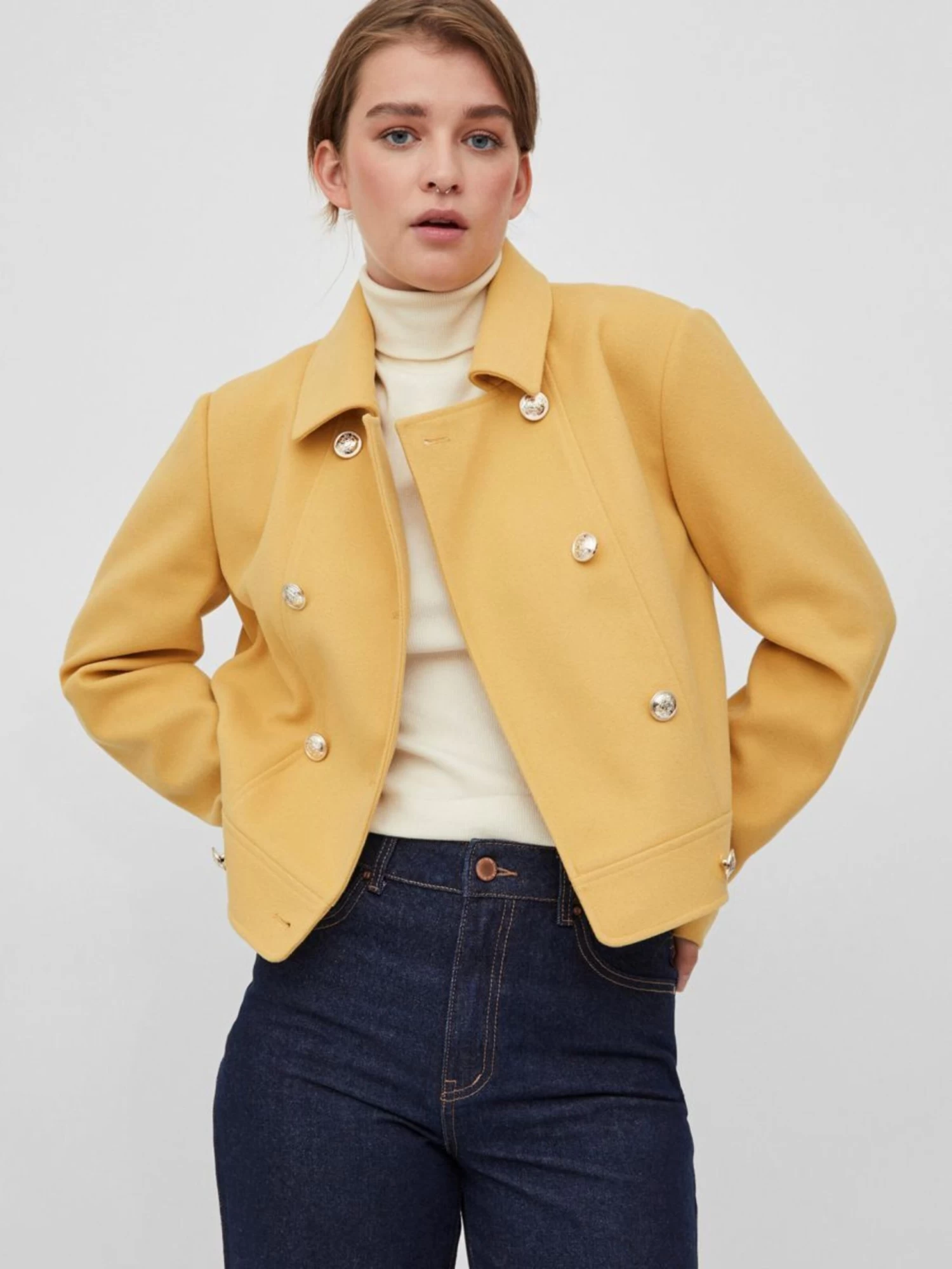 Vila Tussenjassen Tussenjas Dames Geel 4 Vila Tussenjassen Tussenjas Dames Geel - Afbeelding 4