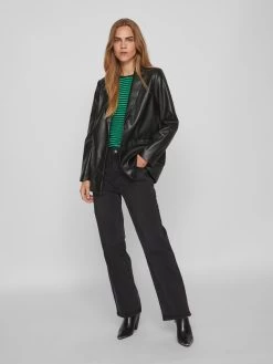 Vila Klassieke Blazers Blazers NILLE Dames Zwart -Vila 65a9a1bdd6de478f4a56babf575eccae