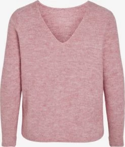 Vila Fijngebreide Truien Trui Dames Pink