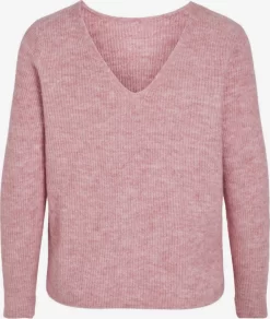 Vila Fijngebreide Truien Trui Dames Pink