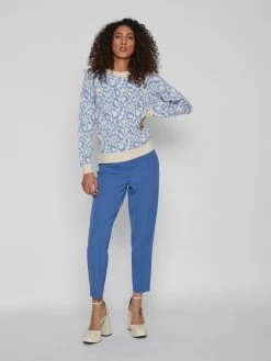 Vila Fijngebreide Truien Trui Ril Dames Donkerbeige -Vila 6859f9a2fc3a7b4f9d442d054e1ccd42