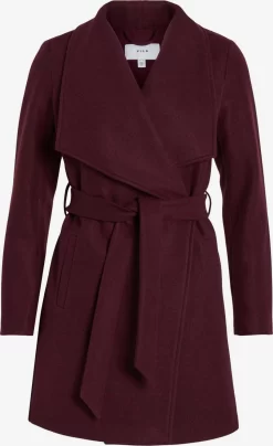 Vila Tussenmantels Tussenmantel Dames Karmijnrood