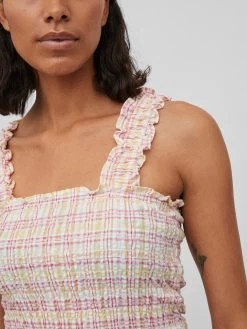 Vila Tanktops Top Conelia Dames Wit -Vila 6963894d6d8738d59a9f5ffbc5bea238