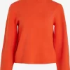 Vila Basic Truien Trui LILAH Dames Oranjerood
