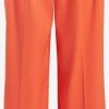 Vila Palazzo Broeken Wide Leg Pantalon AKKA Dames Donkeroranje