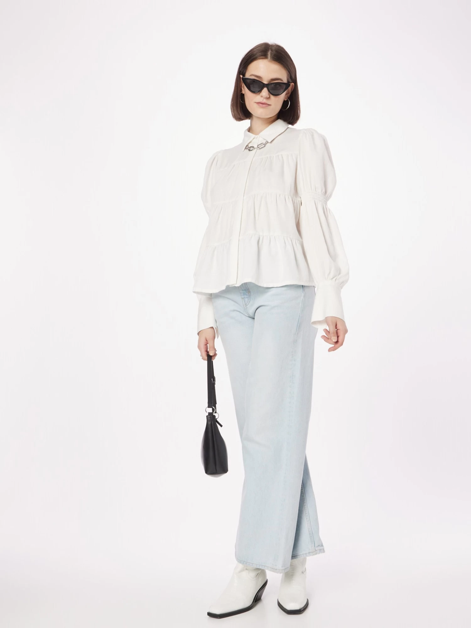 Overhemden Blouse MELEK Dames Natuurwit 5 Overhemden Blouse MELEK Dames Natuurwit - Afbeelding 5