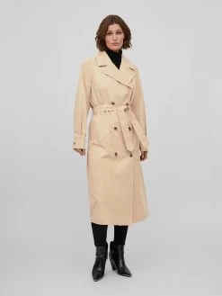 Vila Trenchcoats Tussenmantel Mersin Dames Sand -Vila 6b817bde87fb3b544d858bc1891869c5