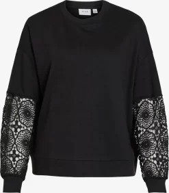 Vila Sweatshirts Sweatshirt Ricta Dames Zwart