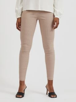 Vila Broeken Skinny Leggings Laura Lou Dames Beige -Vila 6c58f50b73844ae3dad00c37c3df4b8d