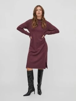 Vila Gebreide Jurken Gebreide Jurk Dames Bessen -Vila 6c6ae990951cd51ee86b89e9a180824b