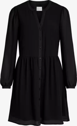 Vila Blousejurken Blousejurk Dames Zwart