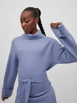 Vila Gebreide Jurken Gebreide Jurk Rolfie Dames Smoky Blue 12 Vila Gebreide Jurken Gebreide Jurk Rolfie Dames Smoky Blue -Vila 6dbdb29f4cabf48d29fd288399bc73ed