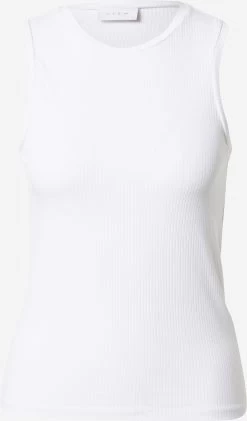 Vila Mouwloze Shirts Top Dames Wit