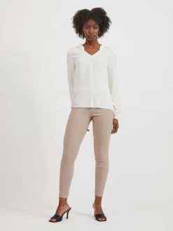 Vila Broeken Skinny Leggings Laura Lou Dames Beige -Vila 6e0947ab1596e134c17cfe3670a24c53