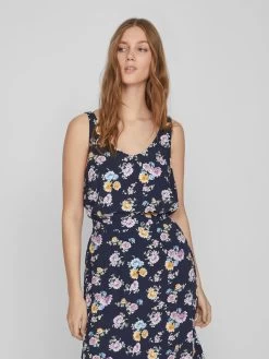 Vila Blouse Tops Blouse Lise Dames Navy -Vila 6e4fea121c324bf559e11f489ac8ce01