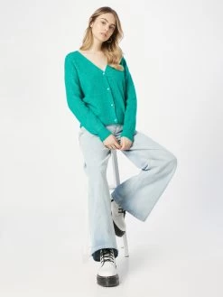 Vila Vesten Gebreid Vest VANNA Dames Groen -Vila 6e6cba79e3aef51a39e7c8ddaf8bbaee