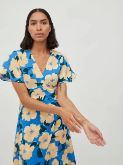 Vila Midi Jurken Jurk Dames Blauw / Geel 11 Vila Midi Jurken Jurk Dames Blauw / Geel -Vila 6f1ef7b510bb3948fef76bda80e2646d scaled