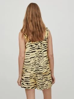 Vila Tanktops Top ALINIA Dames Pasteelgeel -Vila 6f96ebb57f029597ce4cec1209fb6ad4