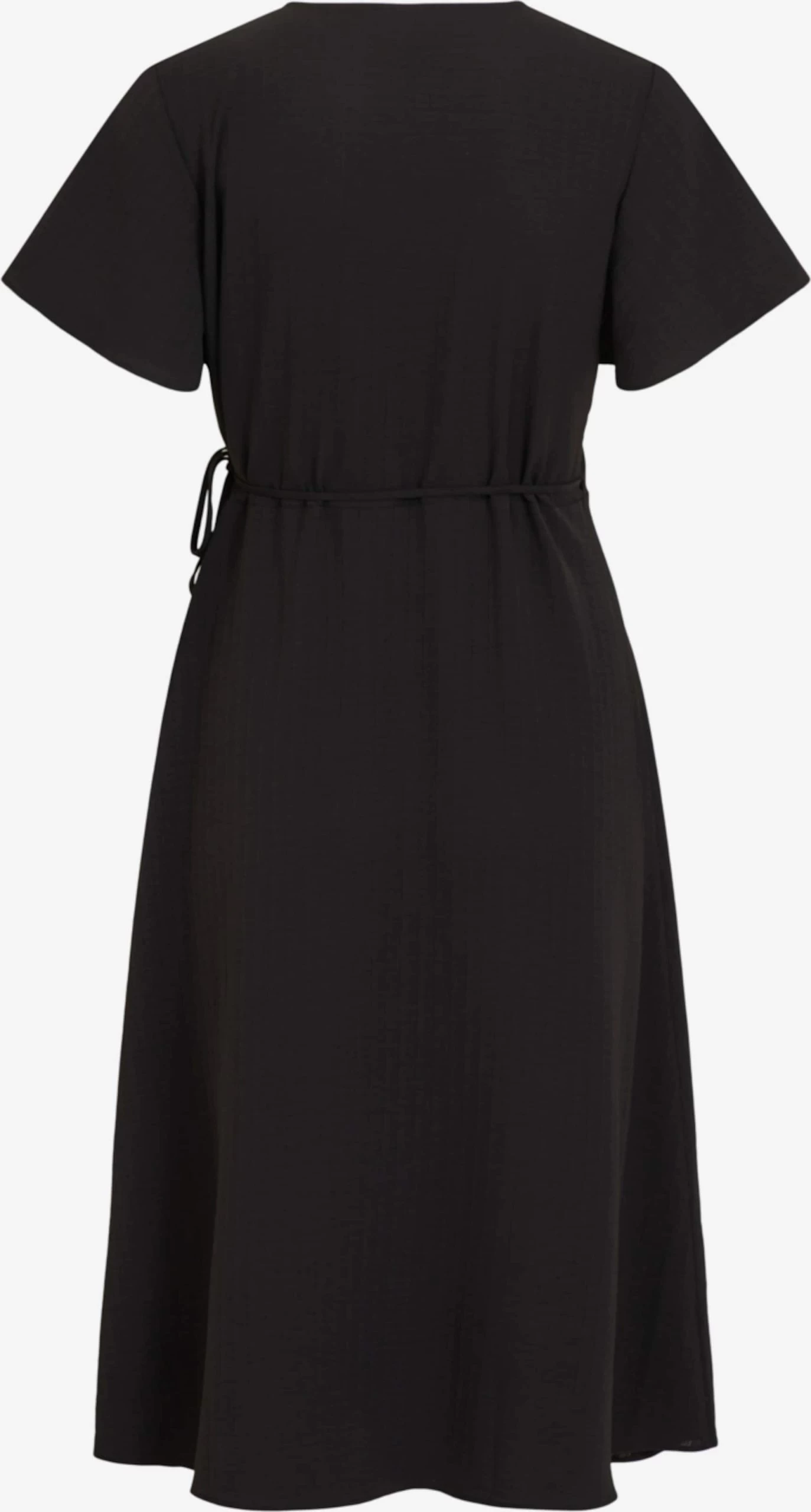 Vila Midi Jurken Jurk Dames Zwart 2 Vila Midi Jurken Jurk Dames Zwart - Afbeelding 2