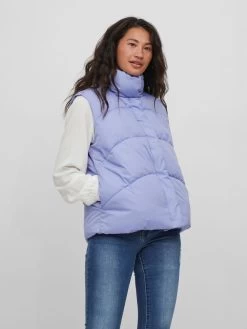 Vila Bodywarmers Bodywarmer Dames Blauw -Vila 709f9fe59c4d26e7f73e6a535c1354d4