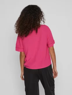 Vila Blouses Met Korte Mouw Blouse MESA Dames Rood -Vila 70c7419b2f7a81f759cc8dc95f0fd110 scaled