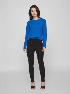Vila Basic Truien Trui Dalo Dames Blauw -Vila 712204e64218d4e2203b3c3864890724 scaled