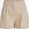 Vila Shorts Regular Bandplooibroek Prina Dames Sand