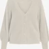 Vila Vesten Gebreid Vest Dames Beige