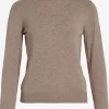 Vila Coltruien Trui Comfy Dames Lichtbruin