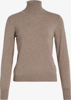 Vila Coltruien Trui Comfy Dames Lichtbruin