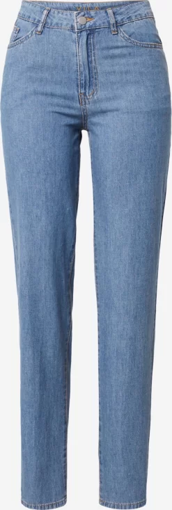 Vila Straight Regular Jeans Dames Blauw
