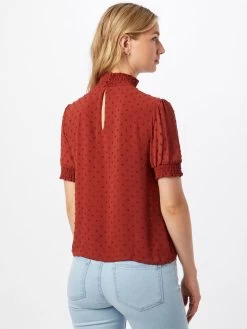 Vila Blouses Met Korte Mouw Blouse Dames Roestbruin -Vila 745f716575491fdfd8f5e4e4583043b2