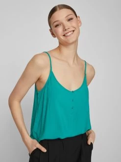 Vila Blouse Tops Blouse PAYA Dames Groen -Vila 749d2cf7816459a459b58733352428cc