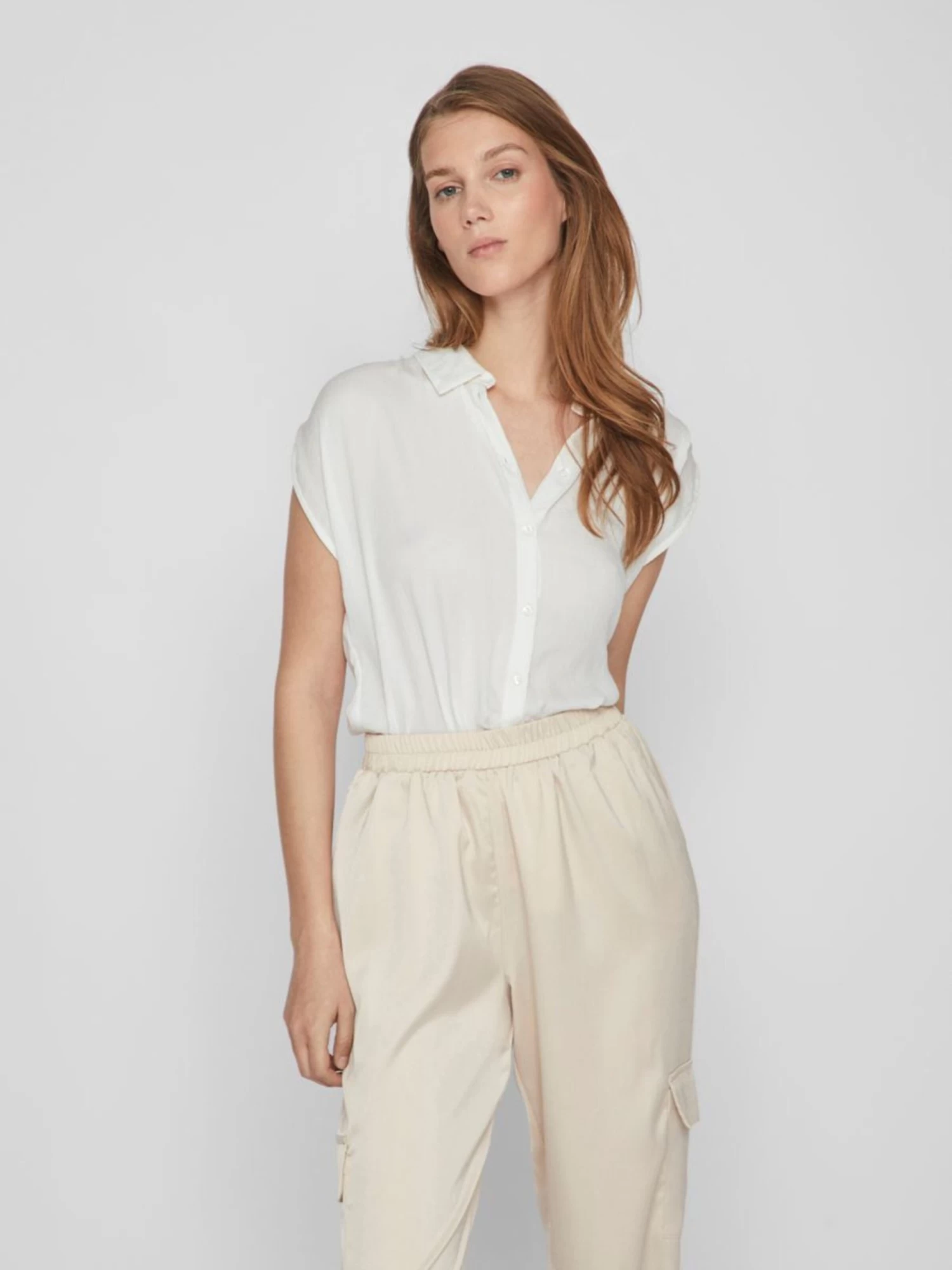 Vila Blouse Tops Blouse Dames Wit 3 Vila Blouse Tops Blouse Dames Wit - Afbeelding 3