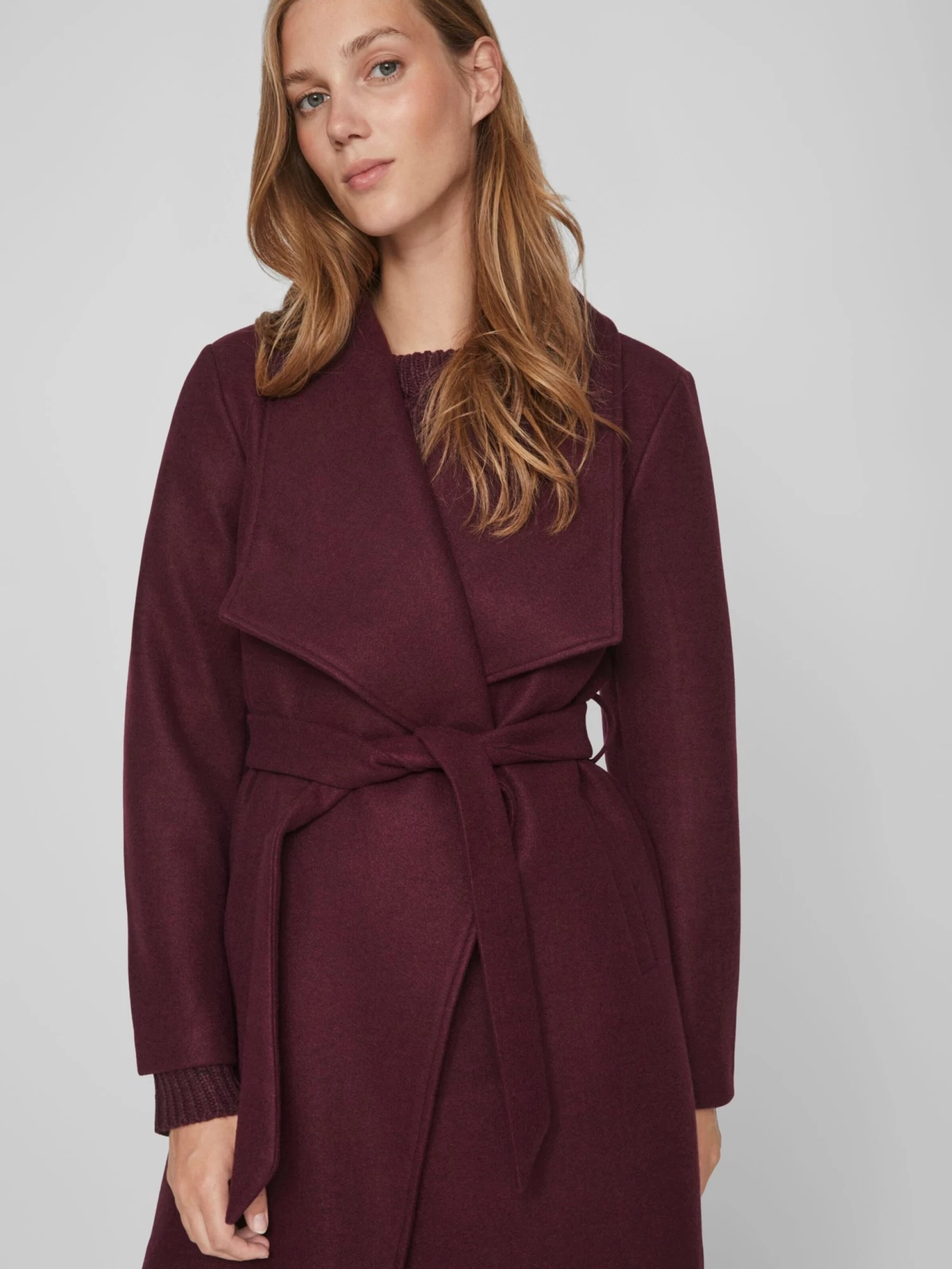 Vila Tussenmantels Tussenmantel Dames Karmijnrood 7 Vila Tussenmantels Tussenmantel Dames Karmijnrood - Afbeelding 7