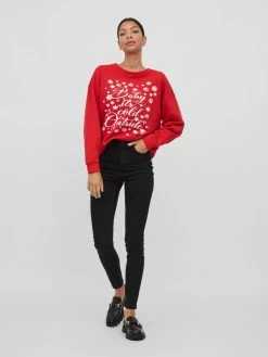 Vila Sweatshirts Sweatshirt RUST Dames Rood 10 Vila Sweatshirts Sweatshirt RUST Dames Rood -Vila 764171b77c4af145c6da73d065ba9308