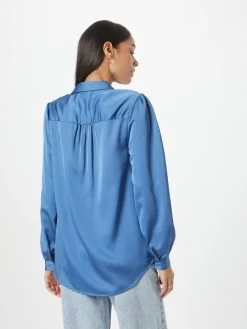 Vila Overhemden Blouse Dames Blauw -Vila 7686b88753c1bbafce218760541d273b