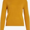 Vila Basic Truien Trui Comfy Dames Safraan