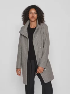 Vila Tussenmantels Tussenmantel Dames Grijs Gemêleerd -Vila 76acec686763ef25f648661fe5cafc95 scaled