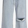Vila Wide Leg Wide Leg Jeans Fiona Dames Lichtblauw