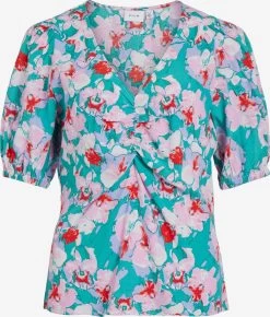 Vila Blouses Met Korte Mouw Blouse Kikki Lya Dames Blauw
