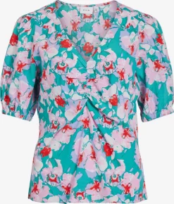 Vila Blouses Met Korte Mouw Blouse Kikki Lya Dames Blauw